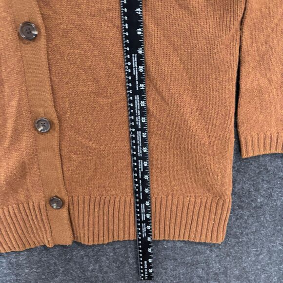 Smartwool Cozy Lodge Boyfriend Cardigan Sweater Women's Large Brown Merino Wool - Picture 4 of 9